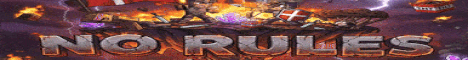 No Rules PvP Minecraft server banner