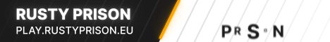 Rusty Prison Minecraft server banner