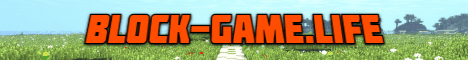Block Game Life SMP Minecraft server banner