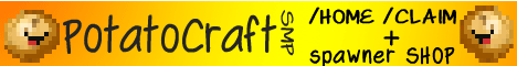 PotatoCraft SMP Minecraft server banner