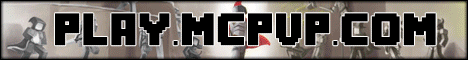 MCPVP Minecraft server banner