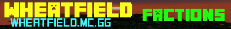 WheatField Minecraft server banner