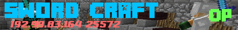 Sword Craft Online 24/7 Minecraft server banner