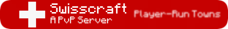 Swisscraft Minecraft server banner