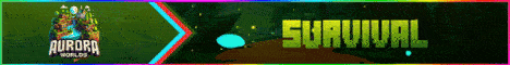 Aurora Worlds Minecraft server banner