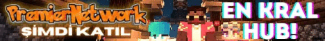 PremierNetwork HUB Minecraft server banner