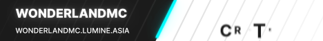 WonderLandMC Minecraft server banner