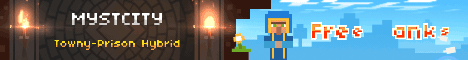Mystcity Minecraft server banner