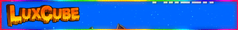 LuxCube Minecraft server banner