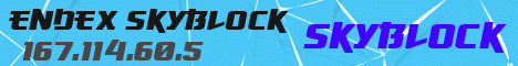 Endex Skyblock Minecraft server banner