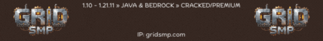 GridSMP Minecraft server banner