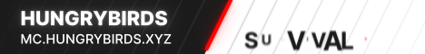 HungryBirds Network Minecraft server banner
