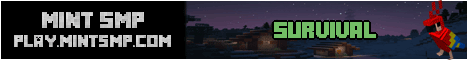 Mint SMP Minecraft server banner