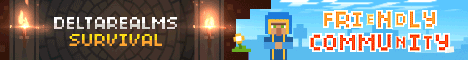 DeltaRealms Minecraft server banner