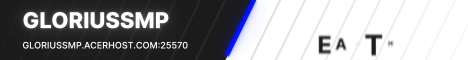 GloriusSMP Minecraft server banner