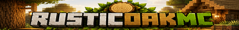 RusticOakMC banner