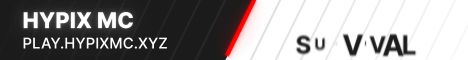 Hypix MC Minecraft server banner