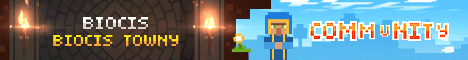 Biocis Minecraft server banner