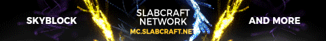 Slabcraft Minecraft server banner