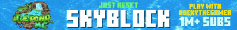 ThePondMC Minecraft server banner