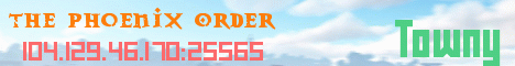 The Phoenix Order Minecraft server banner