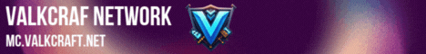 Valkcraft Network Minecraft server banner
