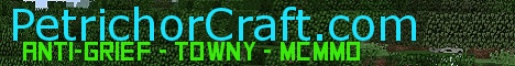 PetrichorCraft Minecraft server banner