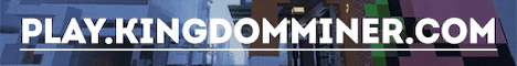 KingdomMiner Minecraft server banner