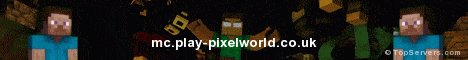 PixelWorld Network Minecraft server banner