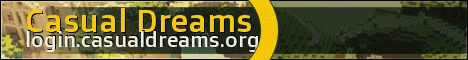 Casual Dreams Minecraft server banner