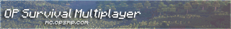 OP SMP Minecraft server banner