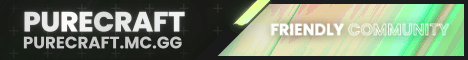 PureCraft Minecraft server banner