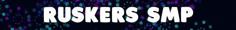 Ruskers SMP Minecraft server banner