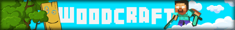 woodCraft Minecraft server banner
