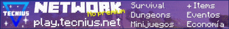 Tecnius Minecraft server banner