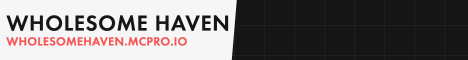 WholesomeHaven Minecraft server banner