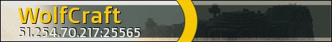 WolfCraft Minecraft server banner