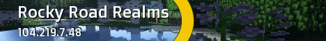 Rocky Road Realms Minecraft server banner