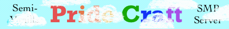 PrideCraft Minecraft server banner