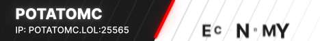 PotatoMC Minecraft server banner