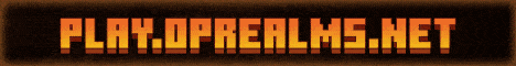 OPRealms Minecraft server banner