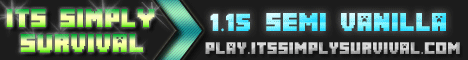 Its Simply Survival Minecraft server banner