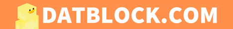 Datblock Minecraft server banner
