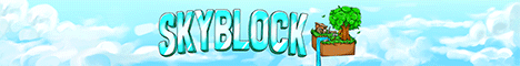 Skyblock Minecraft server banner