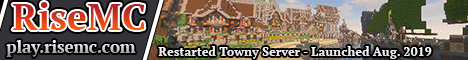 RiseMC Minecraft server banner