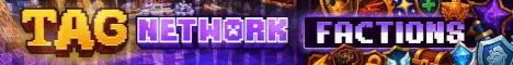 Tag Factions Minecraft server banner