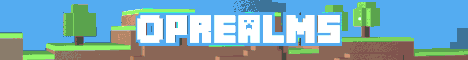 OpRealms Minecraft server banner