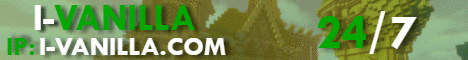 I-Vanilla Minecraft server banner