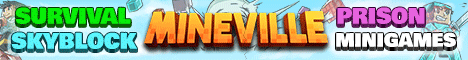 MineVille Minecraft server banner