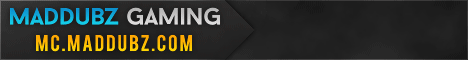 MadDubz.com Official Minecraft Server Minecraft server banner